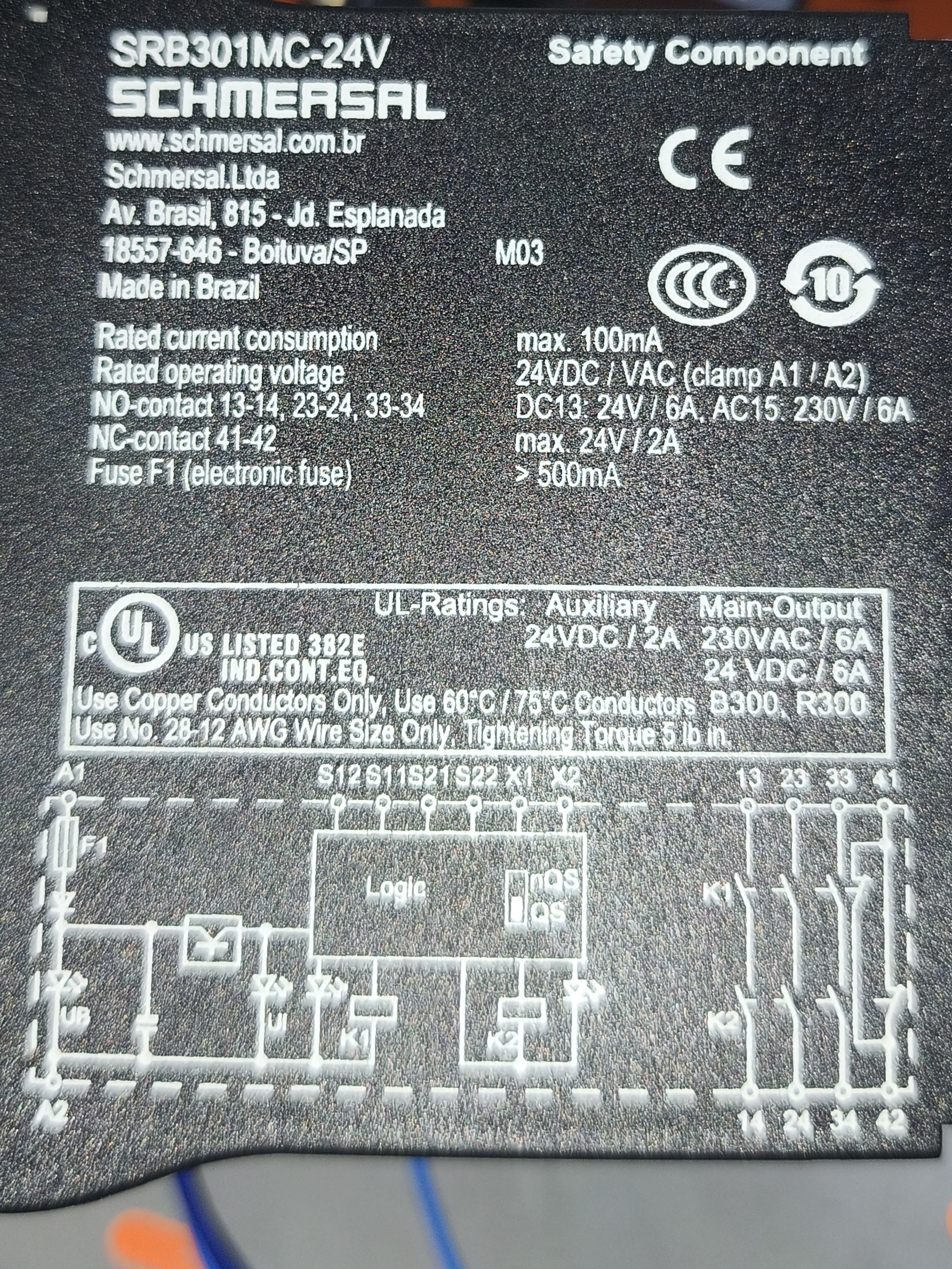 Relé Schmersal SRB301MC-24V